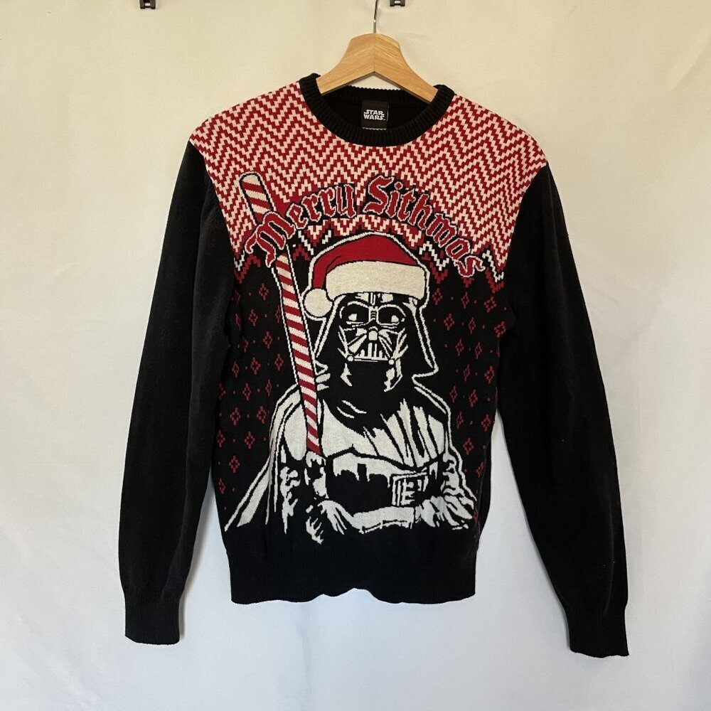 Star Wars‎ black and red darth vader merry sithmas sweater christmas women's M
